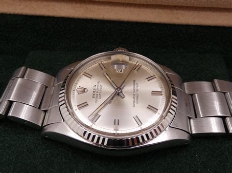 rolex datejust 1601 acciaio con ghiera oro bianco|Rolex Datejust .